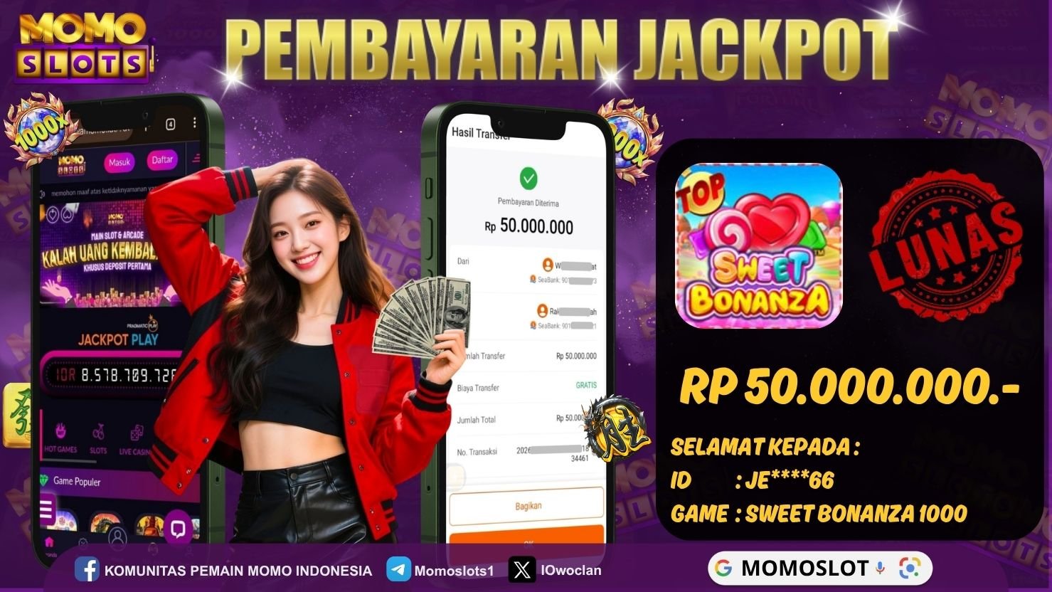 MOMOSLOTS JACKPOT SLOT SWEET BONANZA